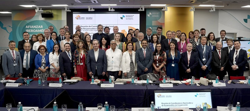 Se realizó la primera reunión de coordinadores nacionales y responsables de cooperación del sistema iberoamericano