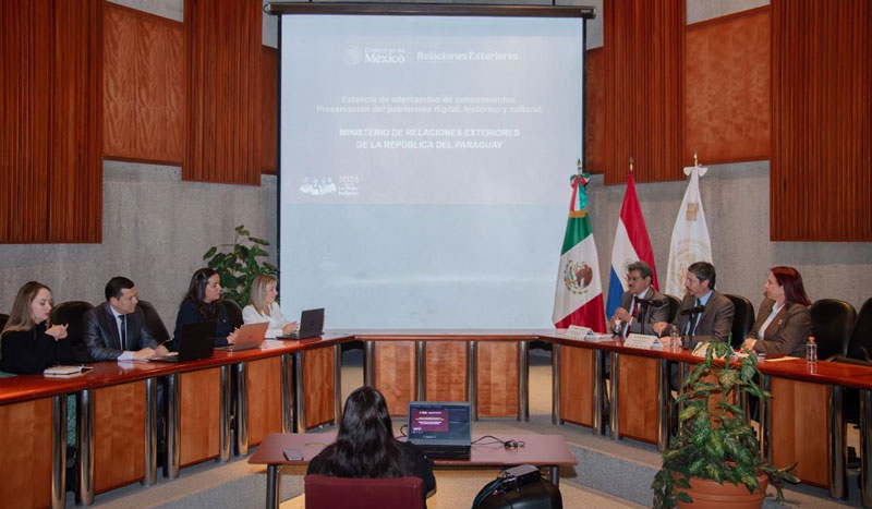 Paraguay y México intercambian conocimientos para la conservación del acervo histórico diplomático