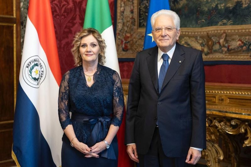 Embajadora presentó cartas credenciales al presidente de Italia