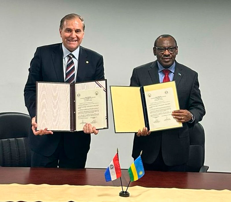 Establecimiento de relaciones diplomáticas entre  la República del Paraguay y la República de Ruanda