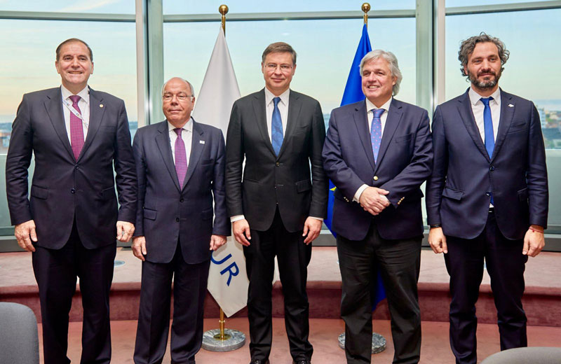 Ministros del Mercosur se reúnen con la Unión Europea en Bruselas