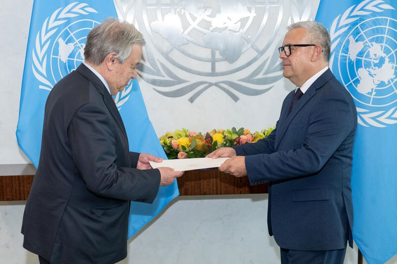 Embajador paraguayo presenta cartas credenciales al secretario general de la ONU