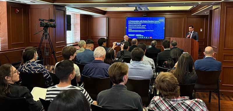 Canciller expone situación regional en Georgetown University