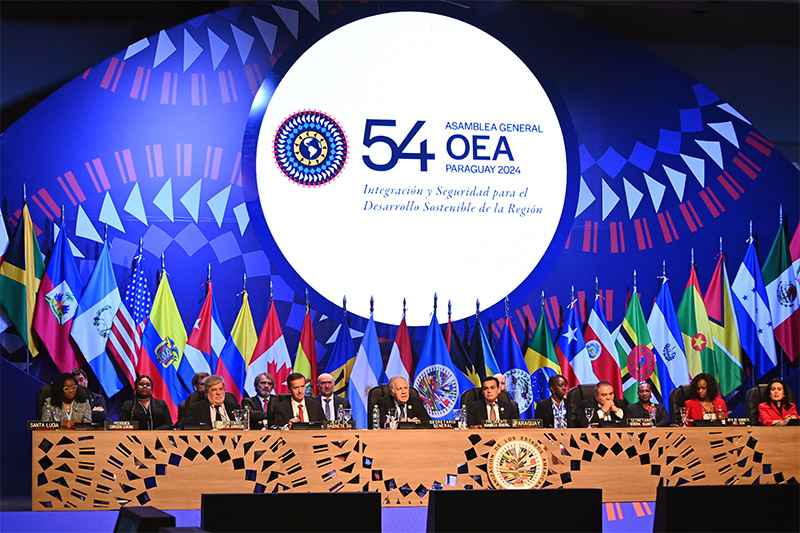 Culmina la 54 Asamblea General de la OEA con 22 resoluciones aprobadas