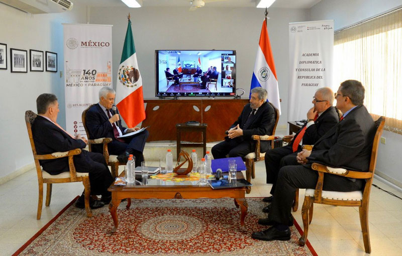 Academia Diplomática promueve fortalecer las relaciones y la cooperación entre Paraguay y México 